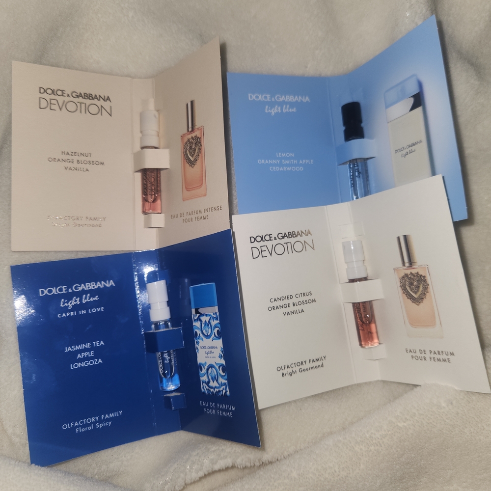 Dolce&Gabbana : Devotion intense, Light Blue, Devotio edp, Capri In Love SAMPLES - Picture 4 of 7